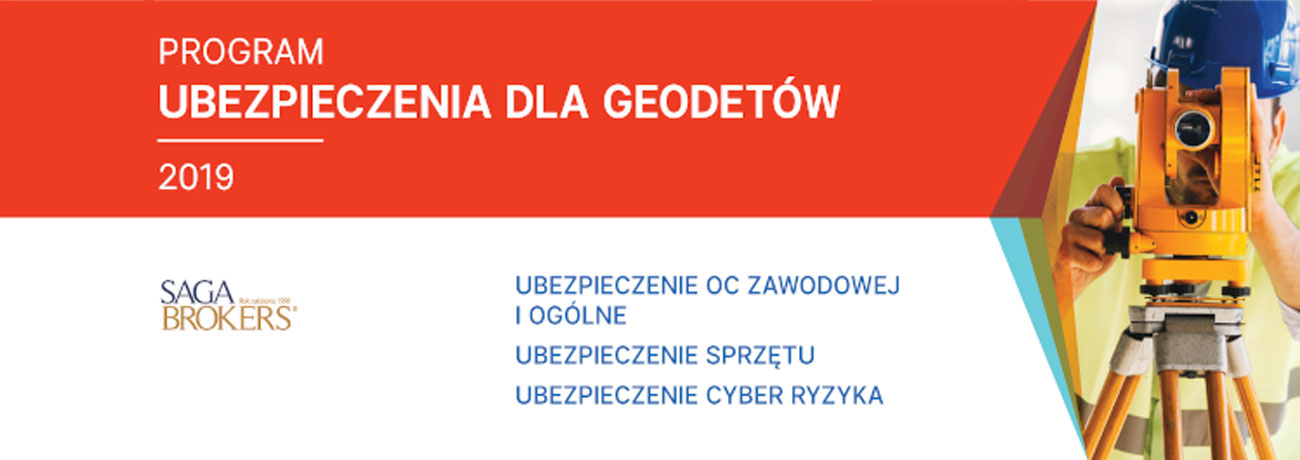 Oferta ubezpieczeń dla geodetów – rabaty dla członków Stowarzyszenia